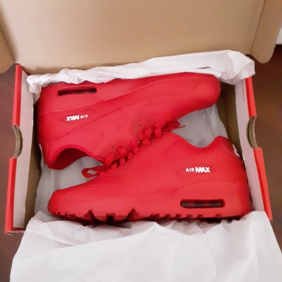 Nike Shoes - Red Nike Air Max 90s